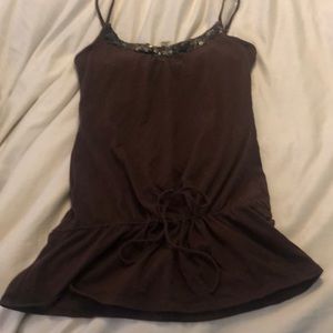 Abercrombie & Fitch brown spaghetti strap top